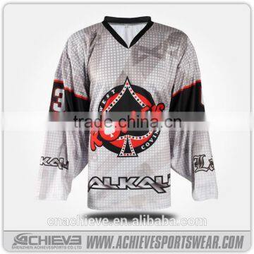 2016 wholesale custom ice hockey jersey high quality breathable ice hockey jersey for team