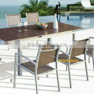 Patio furniture rattan table