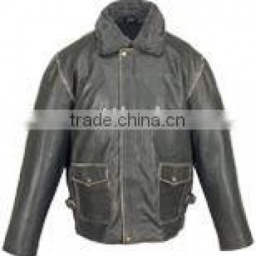 Leather fasion jacket
