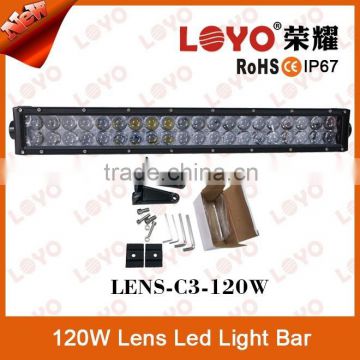 2015 newest product ,4D lens dual row 120W led off road work light bar