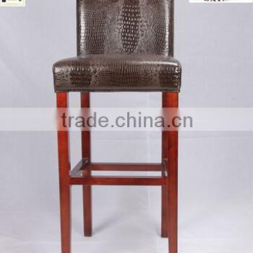 2016 Latest leather high back used bar stools