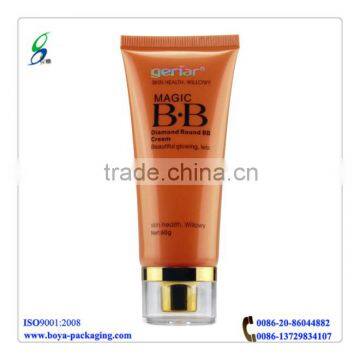 cosmetics gel tube with acrylic cap--fashion design