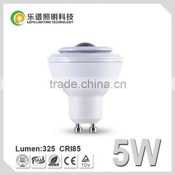 Hot Sale High Lumen 2700k COB Beam Angle Adjustable 5W Spotlight Sharp Chip 3 Years Warranty LED GU10