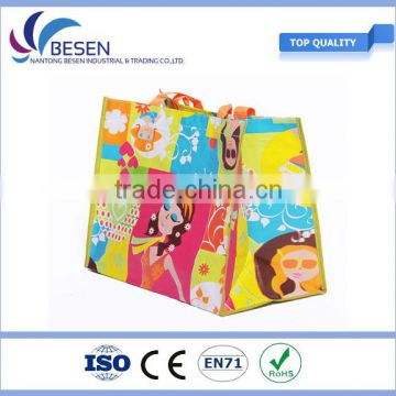 Promotional foldable plastic pp woven shopping bag