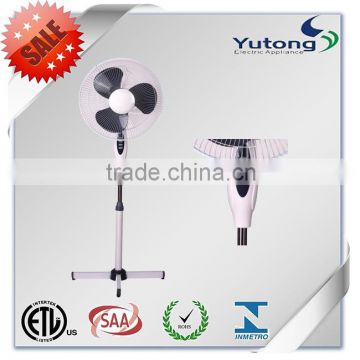 high quality hot sell UL stand fan in chrome color