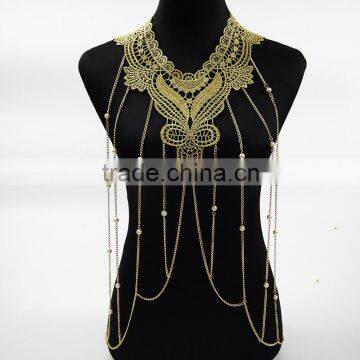 bikinis lace tassel body chain necklace wholesale