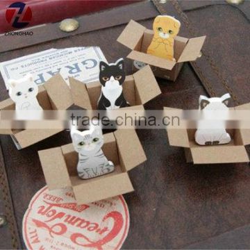 Hot sell wholesale can stand cat design notepad