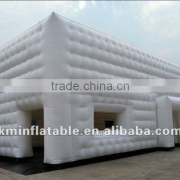 Giant white inflatable cube tent marquee