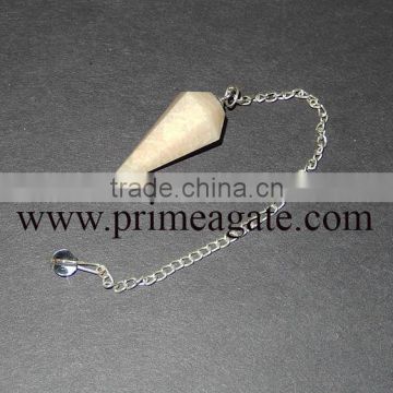 Cream Moonstone Facetted Pendulum | Buy Wholesale Agate Pendulums | Online Top Seller Gemstone Pendulums| Prime Agate Exports