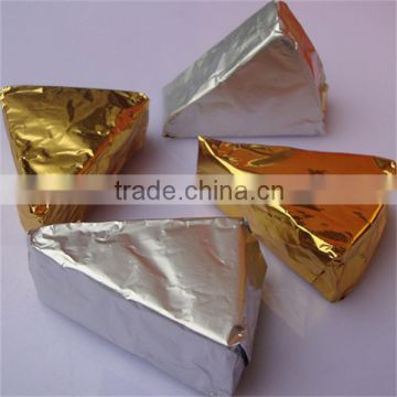 High quality colored printing heat seal varnish coating cheese foil wrapping
