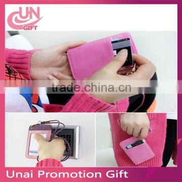 Fashion cheap lanyard with leather card holder