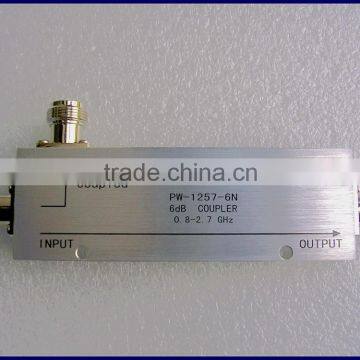 Hot selling 6dB 800-2700MHz directional coupler N Female Connector