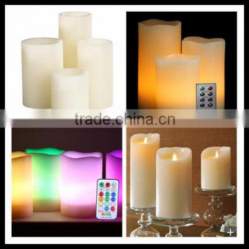 LIDORE Battery operated led wax flameless candle