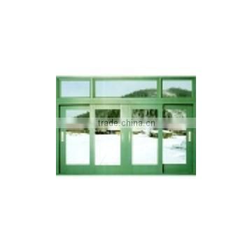 green powder coating aluminium window and door profile
