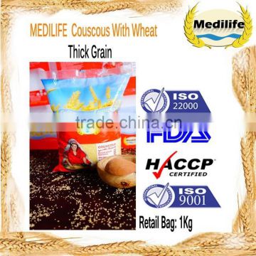 Couscous. FDA Certified Ultra premium quality Couscous. Couscous Thick Grain Bag 1Kg. Couscous With Halal Certification.