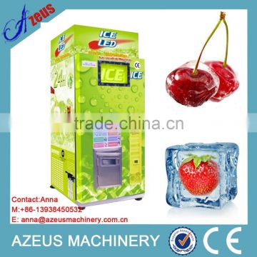 Self-serive outdoor vending machine for ice with RO water system