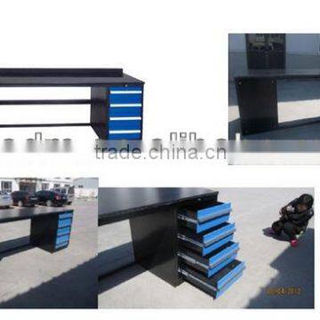 Metal single slide with drawers W2850mm*D800mm*H950mm work bench