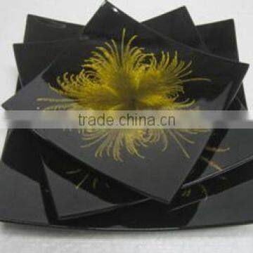 Lacquer plates for serving, kitchenware made in Vietnam