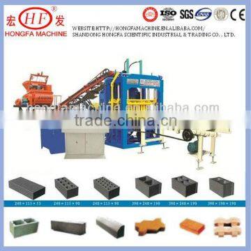 brick making machine---QT4-15D,shandong hongfa block machine,automatic plc control block making machine,hydrauform paver machine