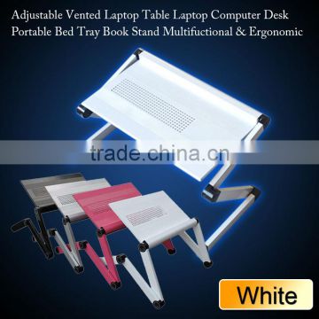 Laptop Table Laptop Stand /Portable Bed Tray Book Stand /laptop stands for beds/folding laptop table/aluminum swivel adjustable