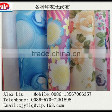 printed pp non-woven fabrics used for Home textile packaging etc.