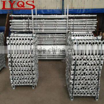 HDG Formwork Cuplock Scaffolding Standard with Construction Materials Cuplock Scaffold Parts