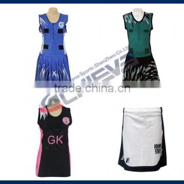 sublimation print netball uniform wholesale custom netball uniforms