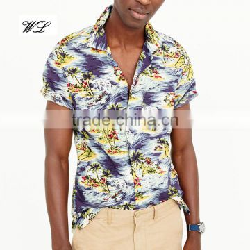 Men wholesale cuasul camisa short sleeve shirts