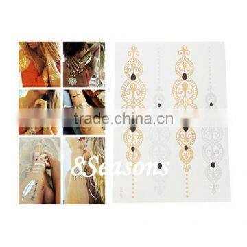 Best Selling Metallicluster Paper Temporary Tattoos Sticker For Body Art