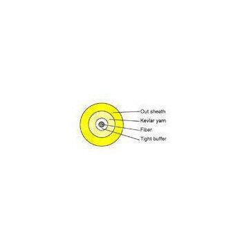 Indoor Optical Fiber Cable , GJFJV Single mode / Multimode Optic Cable