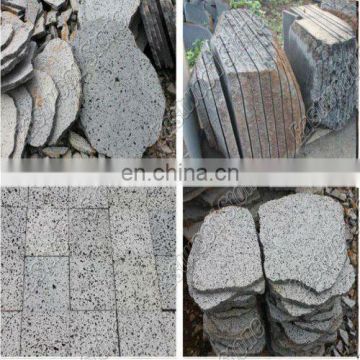 round lava stone pavers for garden