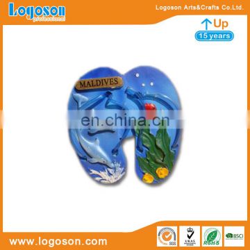 Personalized Maldives Souvenir Custom Flip Flop Slipper Resin Fridge Magnet