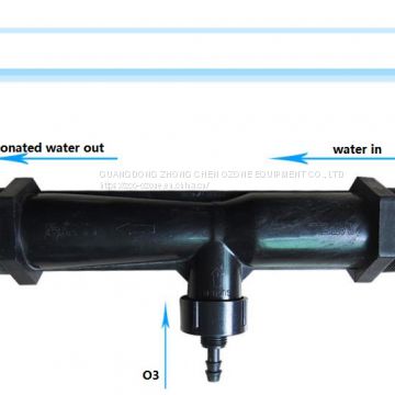 PVDF 1 inch PVDF venturi injector for ozone gas mixing