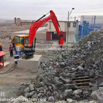 Stationary Type Pedestal Breaker Booms System For Surface Mining