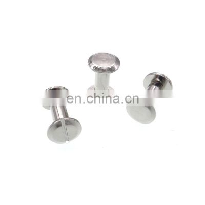 Stainless Steel Slotted Chicago Screw for Booking Leather Craft