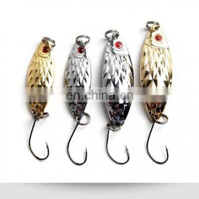 New metal 90mm gold silver saltwater spinner bait
