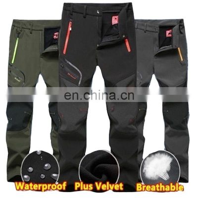 Factory customized new male outdoor waterproof hiking pants camping rock climbing fishing ski windproof overalls