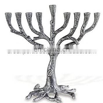 tree shape aluminium menorah
