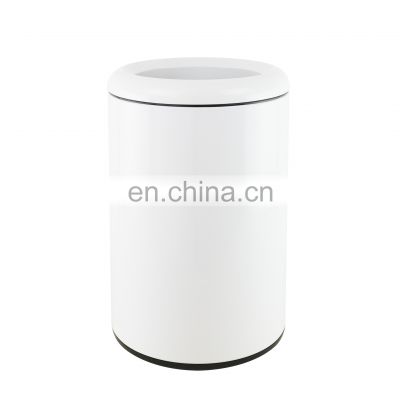 2021 elegant design white metal bathroom trash bin with inner bucket 3L/5L stainless steel pedal bin