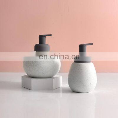 Wholesale ceramic bathroom hand foam pump soap dispenser