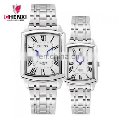 Chenxi 079A Casual Men Women Quartz Wristwatch Chronograph Roman dial Water Resistant Designer Couple Watch Lovers