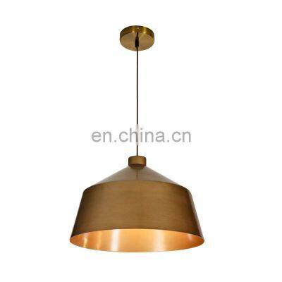 HUAYI Modern Simple Pendant Light LED Pendant Light  E27 Gold Traditional Gallery Pendant Light  Indoor Ceiling Chandelier