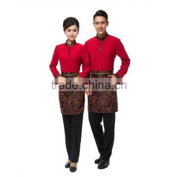 hotel reception uniforms with apron