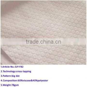 Nonwoven fabric in polyester