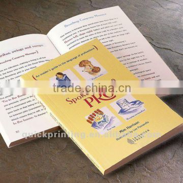 Professional perfect binding book with digital printing