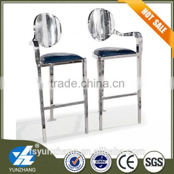Cheap stainless steel high chair for bar
