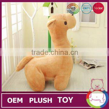 Promotional Custom toys light brown cute alpaca toy