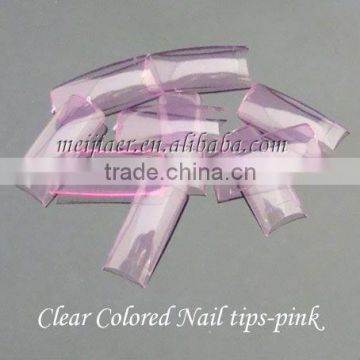 Clear Colored nail tips(nail art)