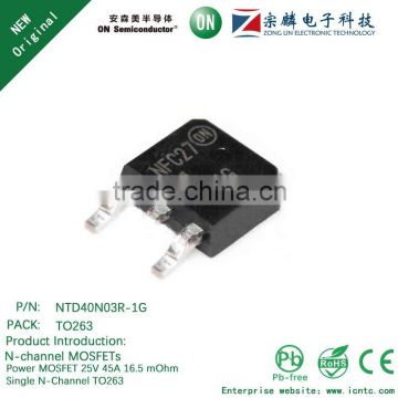 Genuine original NTD40N03R-1G TO263 N-channel MOSFETs 45A 25V