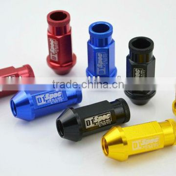 Aluminum open end lug nuts Red P12X1.25